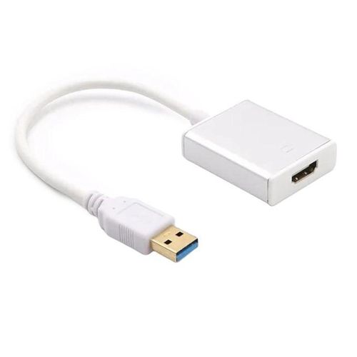 Adaptateur DisplayPort (DP) Vers HDMI Câble Convertisseur Avec Audio - Blanc