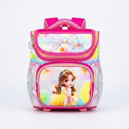 Sac à dos d'école primaire Motif dessin animé, multicolore