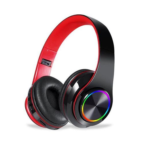 B39 – Casque Sans Fil Bluetooth 5.0 TF Card Nori - Rouge