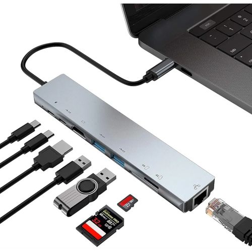 Adaptateur Multifonction Type C- 8 Ports