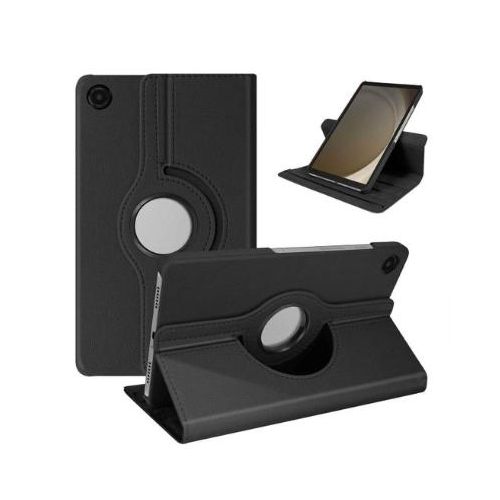 Étui Clapet Compatible Samsung Galaxy Tab A11 Clapet Support Rotatif portrait / paysage - NOIR