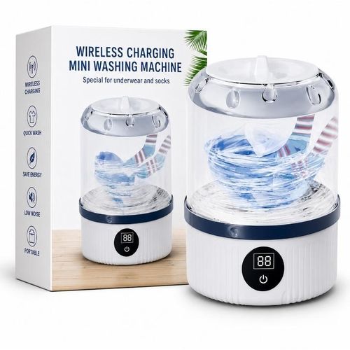Mini Machine à Laver Sans Fil Rechargeable – Pratique & Compacte