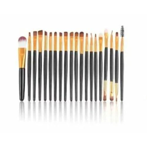 Set de 20 Pinceaux de Maquillage - Couleur Noir - Kit Beauté Complet