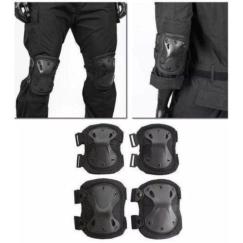 Kit de Protection Coude Et Genoux Sport, Moto, ... - Noir
