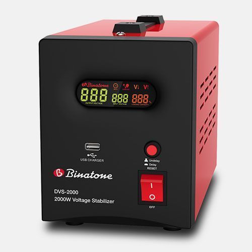 Stabilisateur Automatique De Tension-2000W - Noir