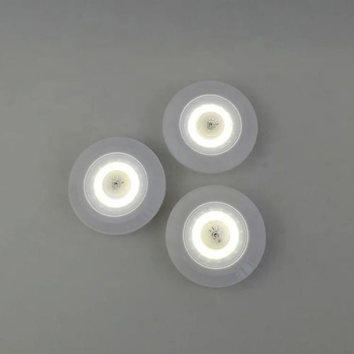 Pack de 3 Lampes LED Sans Fil avec Télécommande – Éclairage Autocollant 3M – Luminosité Réglable et Minuteur