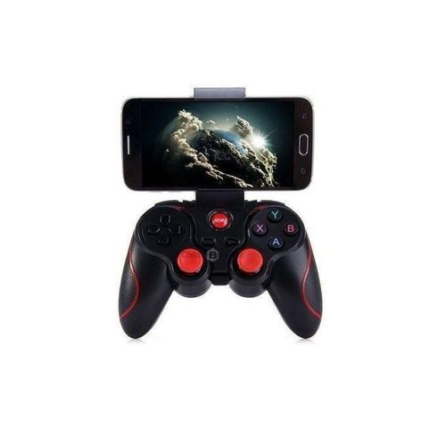 Manette De Jeu Bluetooth Pour Téléphone Android Et IOS - Noir/Rouge