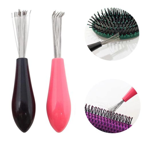Lotde2outilsnettoyantspourbrosseàcheveux–minipeignedenettoyageavecmanchepourretirerlescheveuxetlapoussière,entretienfacilepourmaisonetsalon