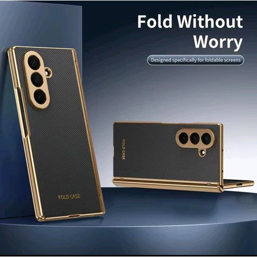 Coque Samsung Z fold 5 noir or