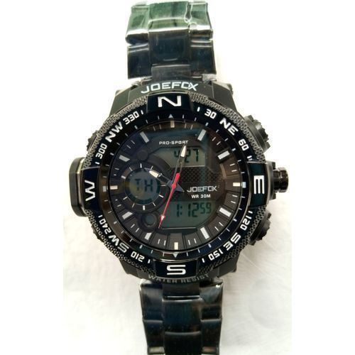 Montre De Sport En Acier Inoxydable Pour Homme - Noir