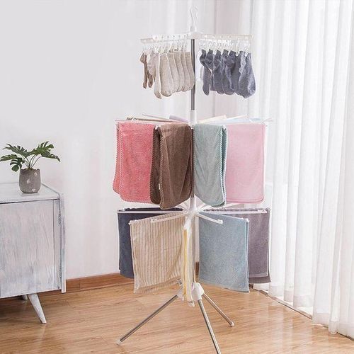 Agréable Séchoir à Linge Pliable à 3 Niveaux Pour Intérieur Et Extérieur BG4356