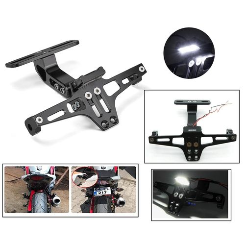 Support de plaque d'immatriculation pour moto