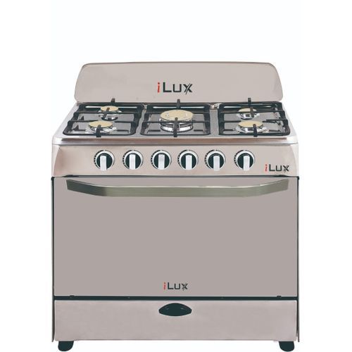 Ilux Cuisinière Electrique 5 Feux LX-80SS - Inox - Babi Shop