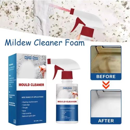 Nettoyant Anti-Moisissure Puissant Spray – Mould Cleaner Foam Élimine Moisissures Mur, Salle de Bain, Joint Carrelage, Fenêtre