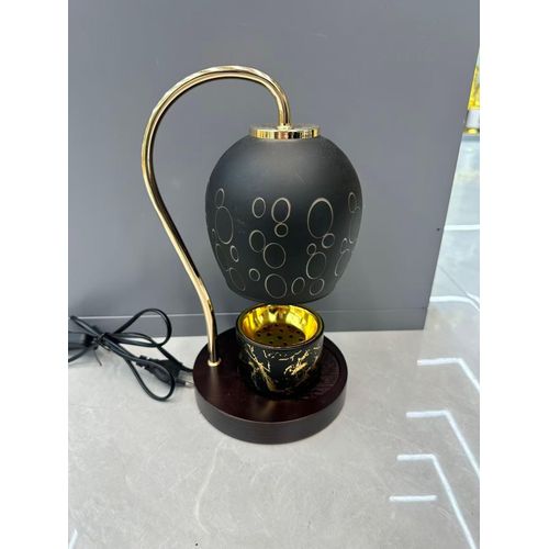 Lampe de Table Décorative Ajourée - Brûleur d'Arôme Sans Flamme
