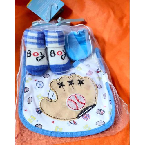 Kit Bavoir + Gant + Chaussette Pour Enfant
