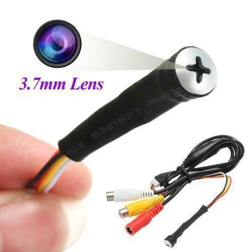 Mini Caméra De Vidéosurveillance Cachée Micro HD Caméra De Sécurité Petite Maison Vis 3.7m
