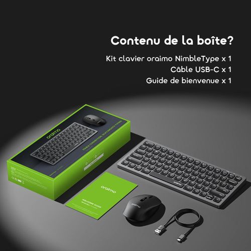 Oraimo ensemble clavier souris sans