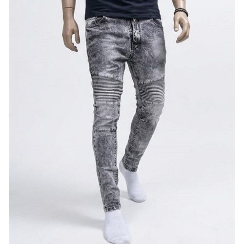Pantalon Jeans à Design Homme - Gris