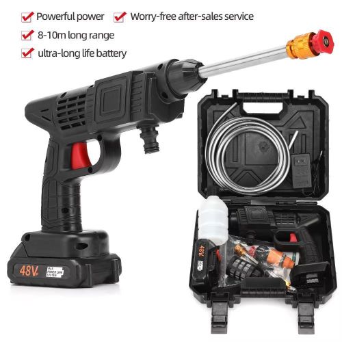 Pistolet à eau haute pression électrique sans fil pour livres, machine à laver la voiture, buse en mousse pour auto, maison, jardin, lavage de voiture