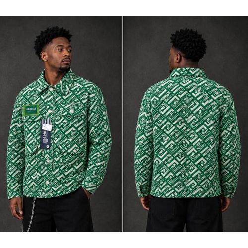 Surchemise Imprimé Monogramme - Vert