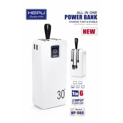Power Bank HEPU HP-990 – 40 000 mAh Charge Rapide & Énergie Longue Durée