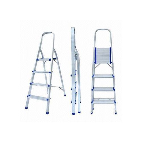 Escabeau Pliable 4 Marches Antidérapantes. Rouge