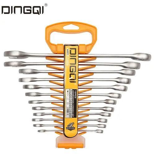 COMPLET 12 Clés Plates Mixtes à Cliquet Engrenages Dynamométriques, à Anneau, à Douille Universelle Outils à Main Clé En Alliage Mécaniques