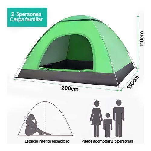 Tente de Camping Dôme 2-3 Personnes - Imperméable et Facile à Monter - Idéale Plage, Randonnée et Jardin