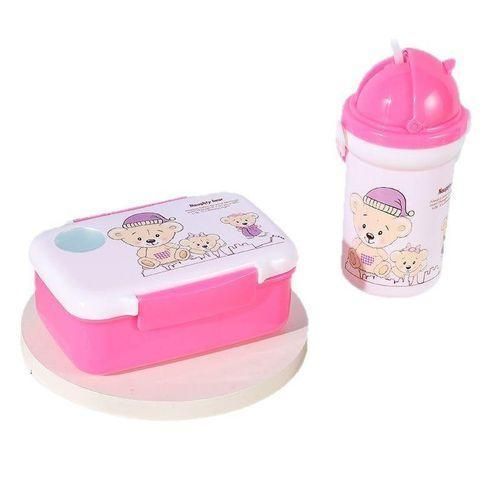 Kit Lunch Box Enfant + Gourde Isotherme – Motif Ourson