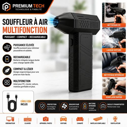 Souffleur à Air Multifonction Sans Fil – Mini Dépoussiéreur Électrique Puissant Rechargeable USB