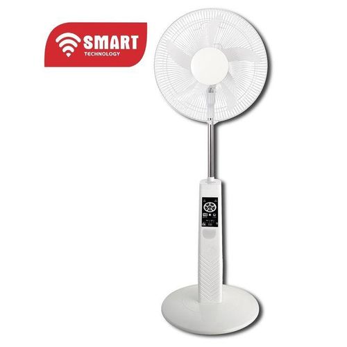 Ventilateur Rechargeable Sur Pied De 16’’- STV-1620R- (1PCS/CRT) –35 W- Blanc