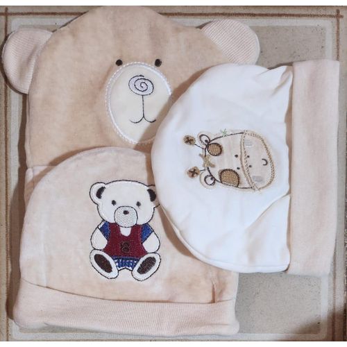 Lot de 3 Chapeaux Bonnet Unixe Pour Bébé