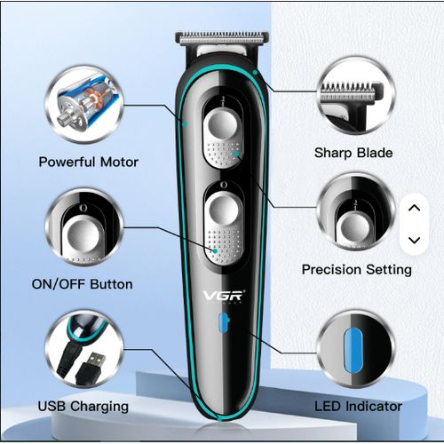 Puissant Tondeuse Rasoir Pour Cheveux Et Barbe Rechargeable VGR V-055
