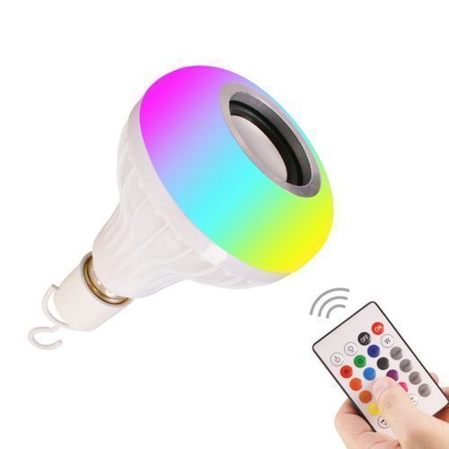 Ampoule Bluetooth Musique Haut Parleur Multifonctions-blanc