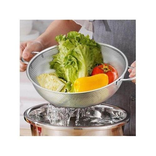 Cool Passoire De Cuisine A Deux Poignées En Acier Inoxydable