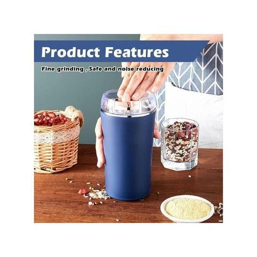 Moulin à Café, 200W Moulin à Café, Avec Lames En Acier Inoxydable, Réglable, Broyeur Pour Grains, Épices,
