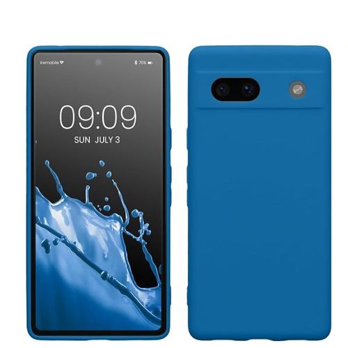 Coque Silicone Compatible Pour Google Pixel 7 A - BLEU