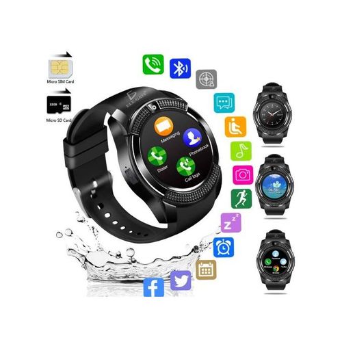 2030 Montre Connectée Modèle 2021 - SIM - Bluetooth - Carte Mémoire - Camera - NOIR