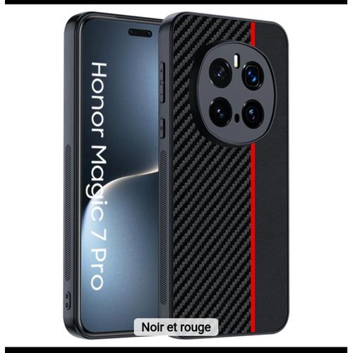 Coque honor Magic 7 pro noir rouge