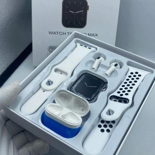 Smart Watch T55 Pro Max - Montre Intelligente 3 En 1, Montre + Écouteurs BT + Doubles Bracelets Interchangeables