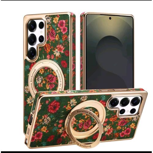 Coque Samsung S26 ultra Vert fleur
