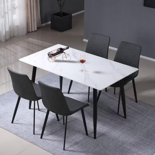 Table A Manger En Marbre 4 Places En Simili Cuir Importé De La Turquie