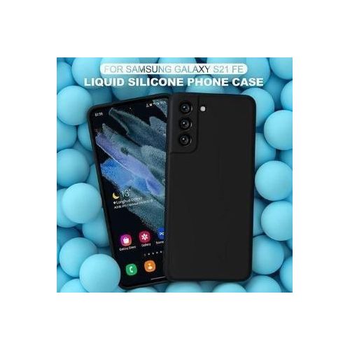 Coque Silicone Compatible Avec Samsung Galaxy S21 FE - NOIR