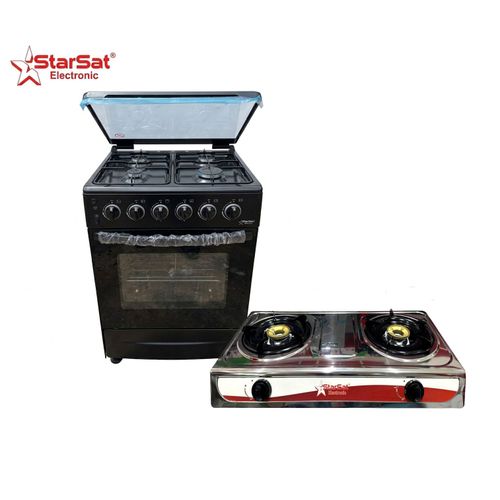 Cuisinire Gaz Automatique 4 Feux 60X60 Full Option Rchaud Gaz 2 Feux Inox OFFERT