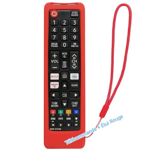 Télécommande Samsung Rakuten TV intelligent + Étui protection