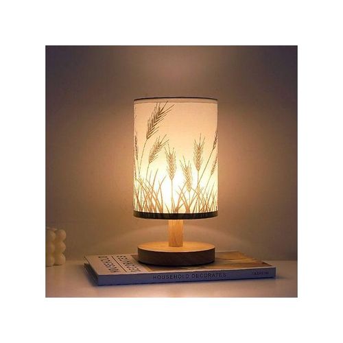 Lampe De Chevet Usb En Tissu Wheat Sui - Lumière Chaude Gradation Continue