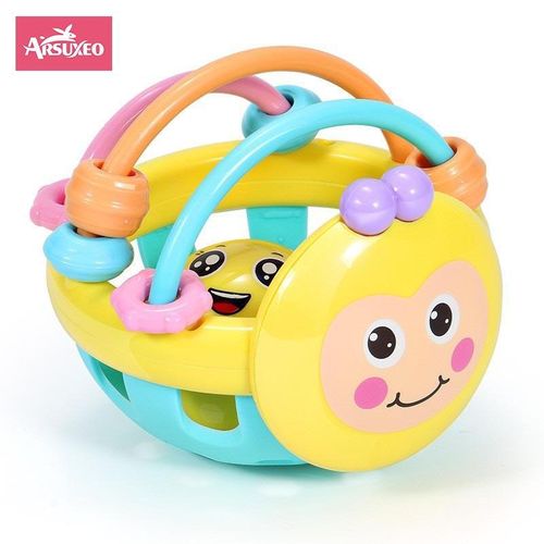Jouets de dentition doux pour bébés, hochets sensoriels éducatifs précoces pour nouveau-nés, jouet balle de préhension tactile pour nourrissons