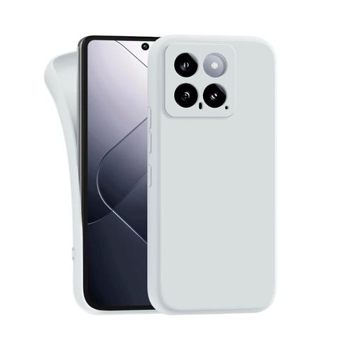 Coque Silicone Compatible Pour XIAOMI Mi 14 - BLANC