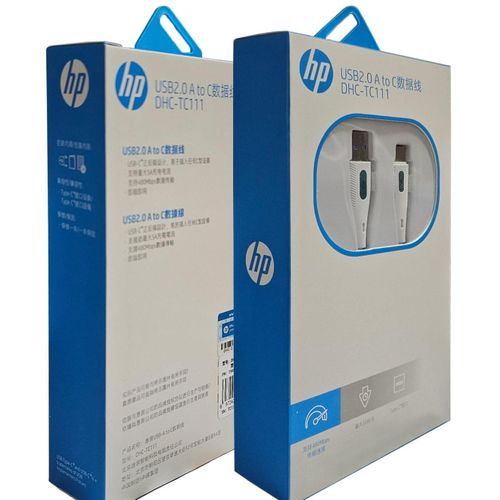 Câble de données HP à charge rapide USB2.0-A vers USB TYPE-C DHC-TC111 (Blanc)